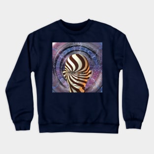 Woman in tunnel of time Crewneck Sweatshirt